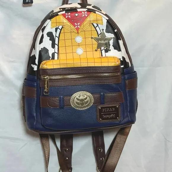 Loungefly Disney Parks PIXAR Toy Story Woody Cosplay Mini Backpack - Picture 2 of 9
